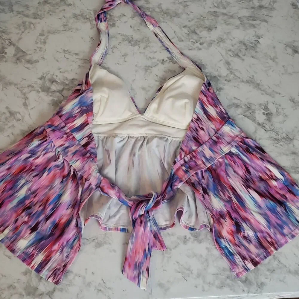 Pink Time and Tru Swim Top XL